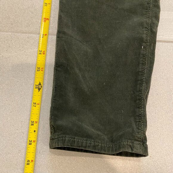 AG Jeans The Legging Super Skinny Velvet Leggings Dark Green Size 31R - Picture 6 of 7
